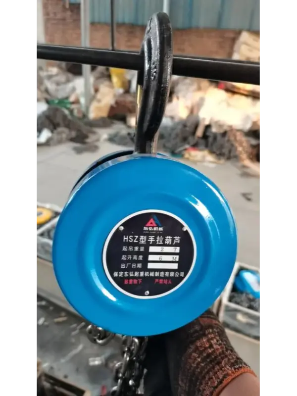 Études de cas d'application pratique de palan à chaîne manuel de type HSZ