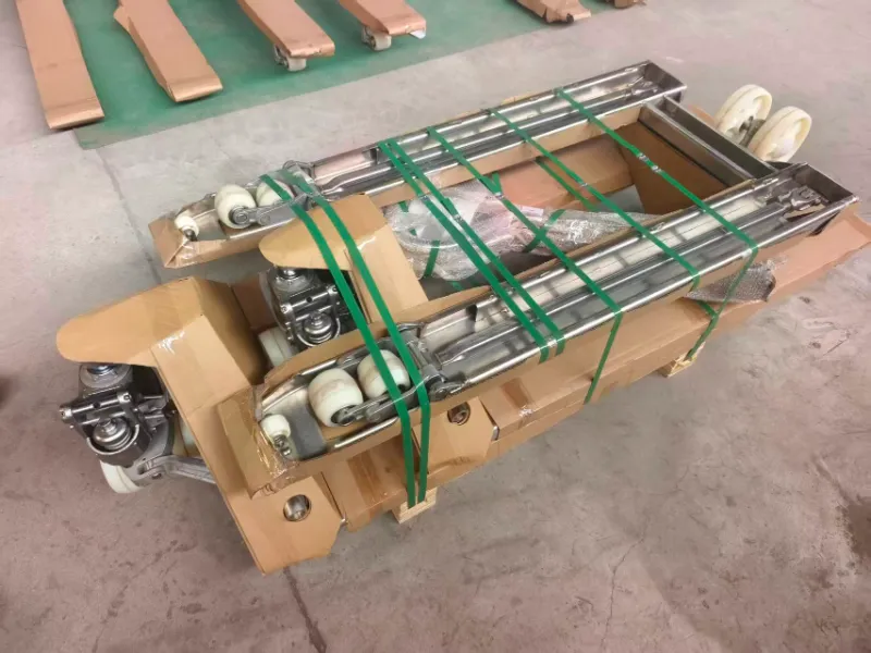 Avantages des nervures de renfort pour les transpalettes manuels en acier inoxydable