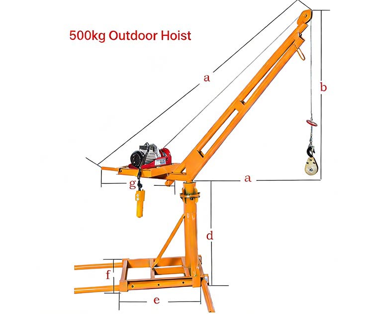 500 kg Construction Crane