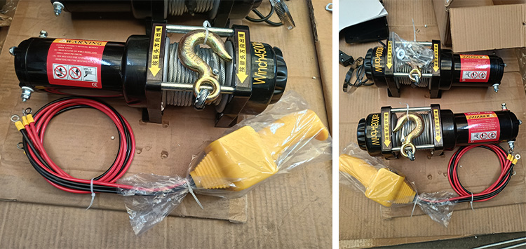 4500 lb off road vehicle electric winch
